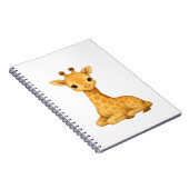 Baby Giraffe Waterverf Print – Nursery Wall Art O Notitieboek (Rechterzijde)