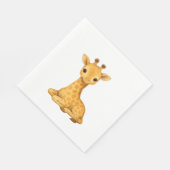 Baby Giraffe Waterverf Print – Nursery Wall Art O Servet (Hoek)