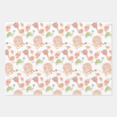 Baby Giraffe Waterverf Tropisch Oerwoud Inpakpapier Vel (Voorkant)