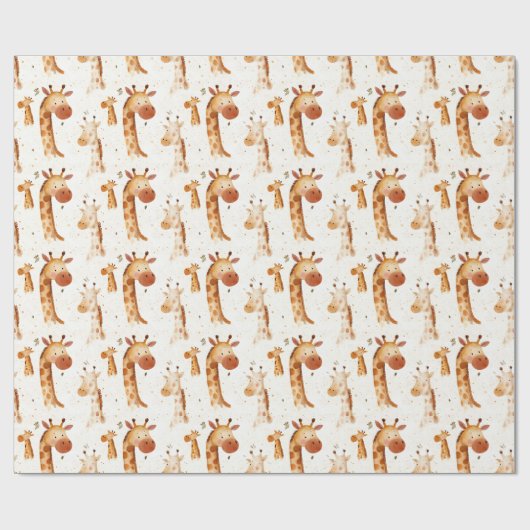 Baby Giraffes Cadeaupapier (Vlak)