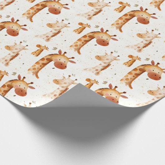 Baby Giraffes Cadeaupapier (Hoek)