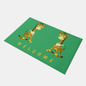 Baby Giraffes Doormat - Welkom Deurmat (Schuin)