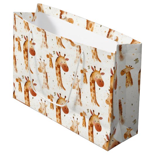 Baby Giraffes Groot Cadeauzakje (Voorkant Gekanteld)