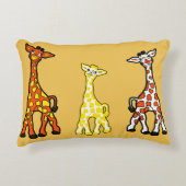 Baby Giraffes in een rij-hulppiloot Decoratief Kussen (Voorkant)