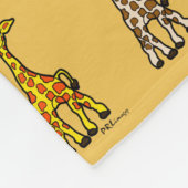 Baby Giraffes in een rugleuning Fleece Deken (Hoek)