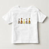 Baby Giraffes in een T-shirt voor de row Toddler (Voorkant)