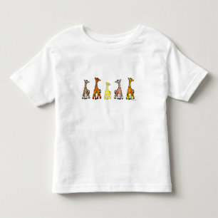 Baby Giraffes in een T-shirt voor de row Toddler