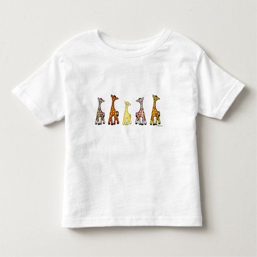 Baby Giraffes in een T-shirt voor de row Toddler (Voorkant)