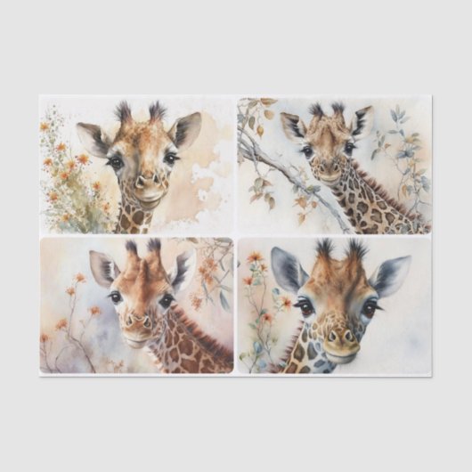 Baby Giraffes Tissuepapier (Voorkant)