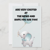 Baby Girl Aankondiging Echografie Foto Zwangerscha (Achterkant)