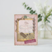  Baby Girl Aankondiging Foto (Staand voorkant)