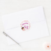 Baby girl Aankondiging Sticker (Envelop)