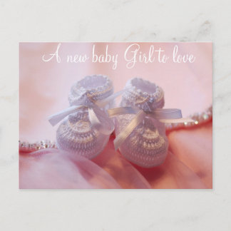 Baby Girl Aankondigingskaart