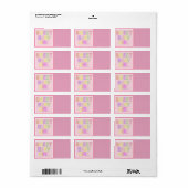 Baby Girl-adreslabel Etiket (Full Sheet)