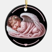Baby Girl Angel Memorial Keramisch Ornament (Voorkant)