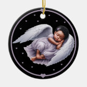 Baby Girl Angel Memorial Wind Chime Keramisch Ornament (Voorkant)