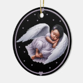 Baby Girl Angel Memorial Wind Chime Keramisch Ornament (Links)