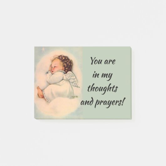  Baby Girl Angel slaapt in een wolk Post-it® Notes (Voorkant)