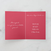 Baby Girl Annoucement Cute with your Photo Aankondiging (Binnen)