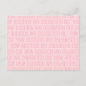 Baby Girl Announcement Briefkaart (Voorkant)