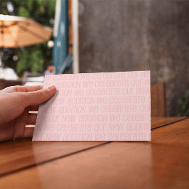 Baby Girl Announcement Briefkaart