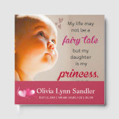 Baby Girl Announcement Guest Book | Personalized  Gastenboek (Voorkant)