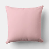 Baby Girl Announcement Pillow, roze, paars, grijs Kussen (Achterkant)