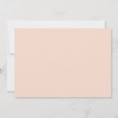 Baby Girl B/W Foto Collage Modern Peach Birth Aankondiging (Achterkant)