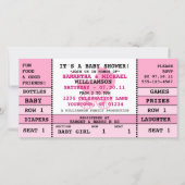 Baby Girl Baby shower Concert Ticket Uitnodiging (Voorkant)