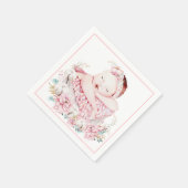 Baby Girl Baby shower Paper Napkins Servet (Hoek)