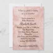 Baby Girl Baby shower Uitnodiging (Achterkant)