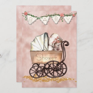  Baby Girl Baby shower Uitnodiging