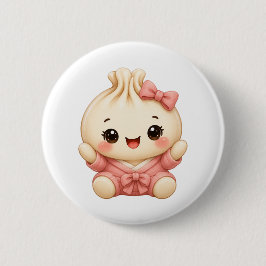 Baby girl bao ronde button 5,7 cm