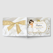 Baby Girl Baptism Christening Gold Cross Gastenboek (Volledig)