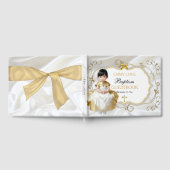 Baby Girl Baptism Christening White en Gold Cross Gastenboek (Volledig)