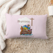 , Baby Girl Baptism Noah's Ark Kussen (Deken)