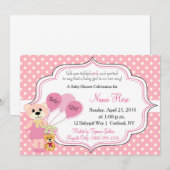 Baby Girl Beer Baby shower Kaart (Voorkant / Achterkant)