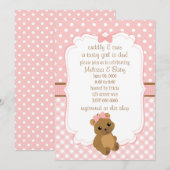 Baby Girl Beer Baby shower Kaart (Voorkant / Achterkant)