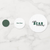 Baby Girl Beer Green & Gold Baby shower Confetti (Voorkanten)