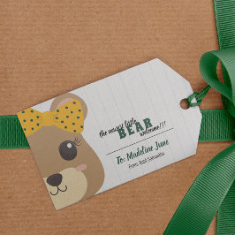 Baby Girl Beer Green & Gold Cadeaulabel