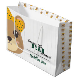 Baby Girl Beer Green & Gold Groot Cadeauzakje