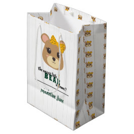 Baby Girl Beer Green & Gold Medium Cadeauzakje