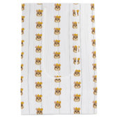 Baby Girl Beer Green & Gold Medium Cadeauzakje (Achterkant)