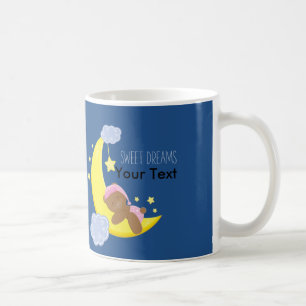 Baby Girl Beer Maan Sterren SWEET DREAMS Koffiemok