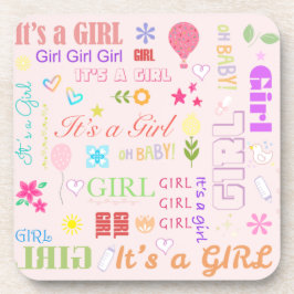 Baby Girl Bier Onderzetter