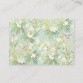 Baby Girl Bikini Tropical Luau Hawaiian Shell Informatiekaartje (Achterkant)