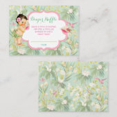 Baby Girl Bikini Tropical Luau Hawaiian Shell Informatiekaartje (Voorkant / Achterkant)