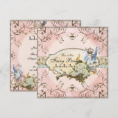 Baby Girl Birth Annoucement - Faerie Princess Aankondiging (Voorkant / Achterkant)