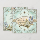 Baby Girl Birth Annoucement - Faerie Princess Aankondiging (Voorkant / Achterkant)