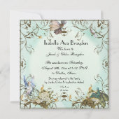 Baby Girl Birth Annoucement - Faerie Princess Aankondiging (Achterkant)